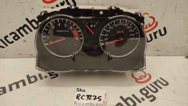 Quadro strumenti Nissan note