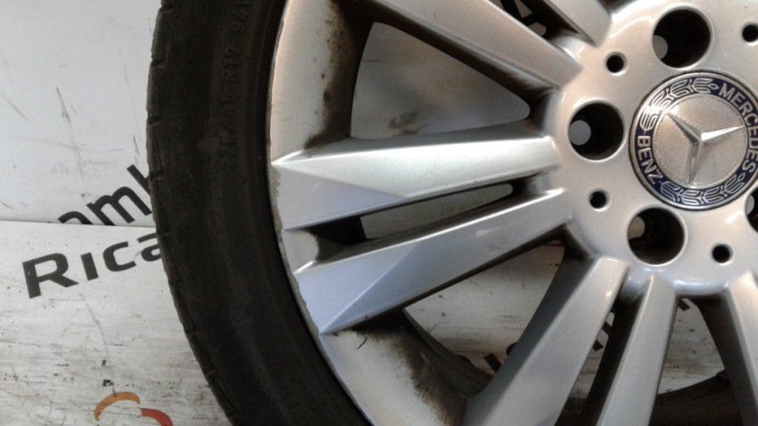 4 Coprimozzi Per Cerchi In Lega Mercedes Da 75 Mm Neri - Foto 5