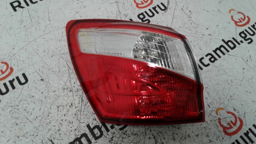 Fanale Posteriore Sinistro Per Ford F-150 (2009-2014) - Rosso Con Profilo Cromato E Lente Trasparente, Alloggiamento Freni - Foto 3