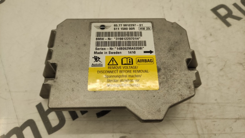 Calculateur Airbag Mini Cooper S - Référence S313428715028 - État Occasion Fonctionnel