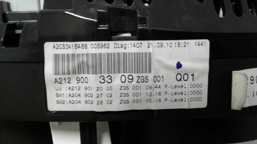 Display Sharp LQ080Y5DW01 8 Pollici Per Quadro Strumenti Mercedes W221 W216 S500 S550 S63 - Foto 3