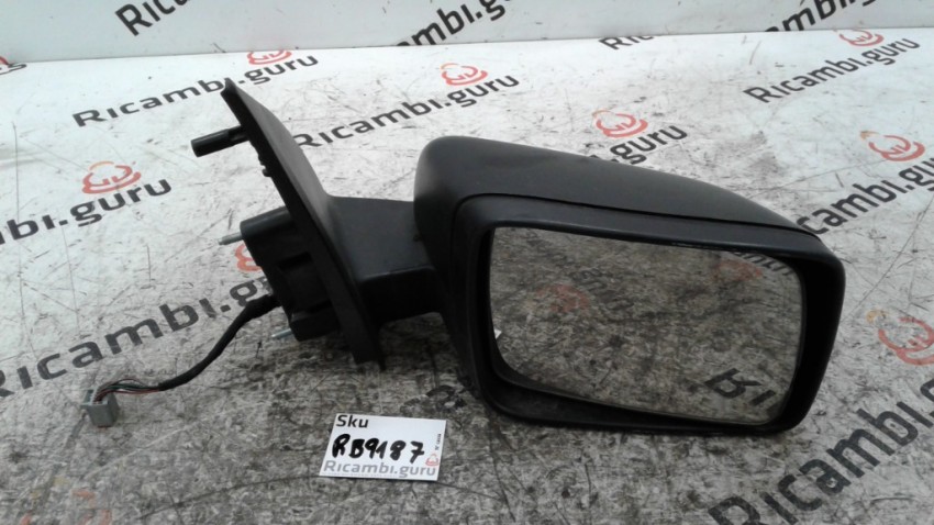 Specchietto Retrovisore Sinistro Per Land Rover Freelander (1998-2006) - Elettrico, Riscaldato, Nero Opaco
